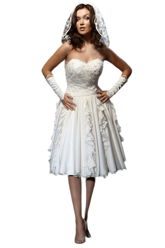 Hanna Bieńkowska kolekcja suknie ślubne - wyjątkowa i elegancka sukienka na wesele koronkowa krótka, z falbankami, w literę A - kremowa